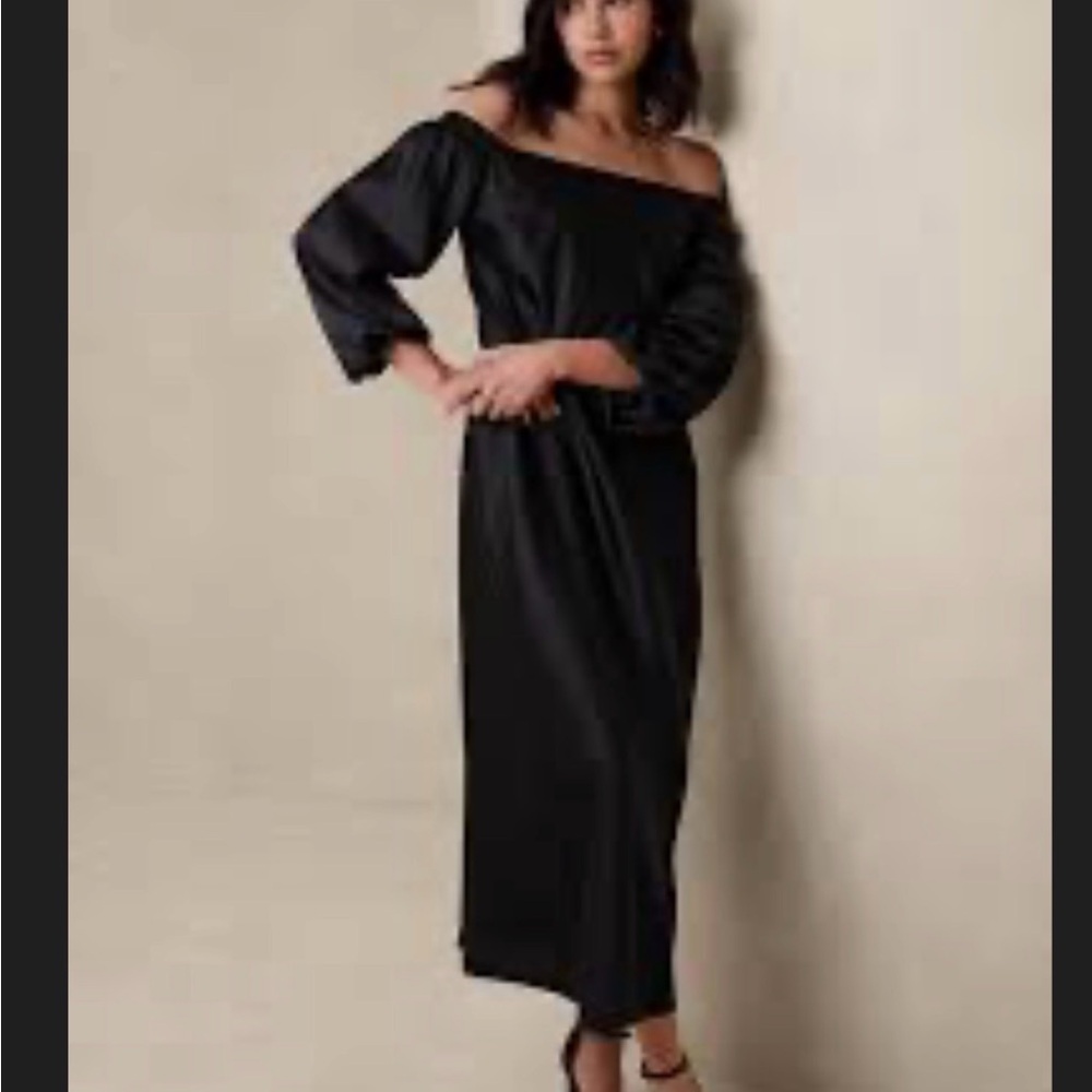 Off the Shoulder Blousant Maxi Dress